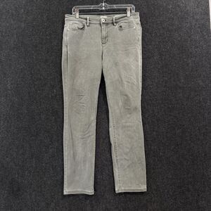 J Jill Denim Jeans Women's 8 Olive Gree Authentic Fit Slim Ankle Stretch